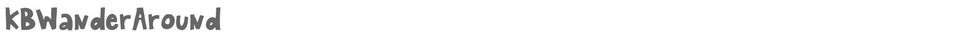KB Wander Around KBWanderAround.ttf font preview