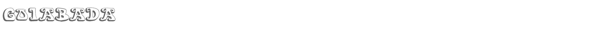 Sample characters Goiabada Font
