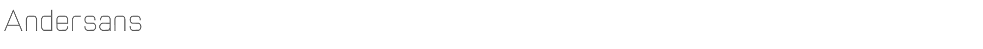 Sample characters Andersans Font