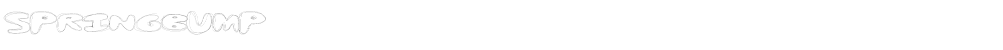 Spring Bump SpringBump.ttf font preview
