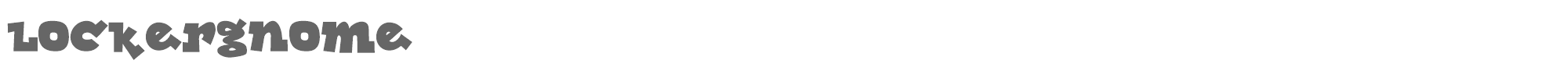 Lockergnome lockergnome.ttf font preview