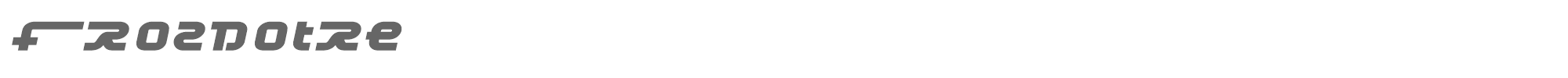 Frozedotre frozdotre.ttf font preview