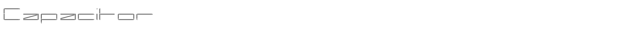 Capacitor capacitor.ttf font preview