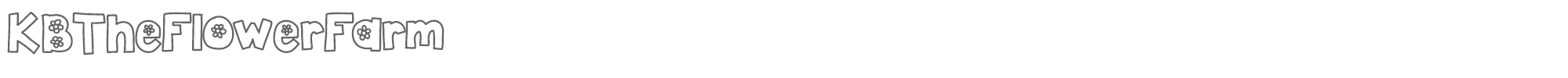 KB The Flower Farm KBTheFlowerFarm.ttf font preview