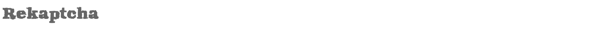 Sample characters Rekaptcha Font