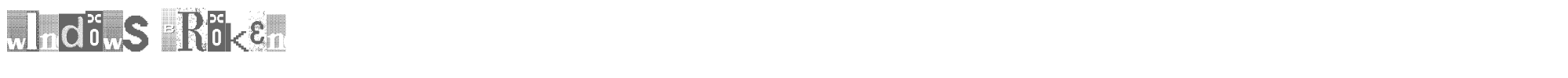 Windows Broken winbroken.ttf font preview