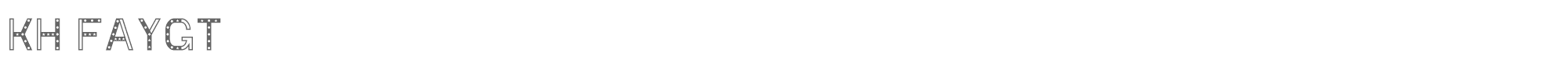Sample characters KH Faygt Font