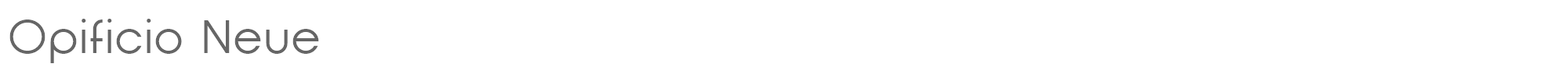 Sample characters Opificio Neue Font