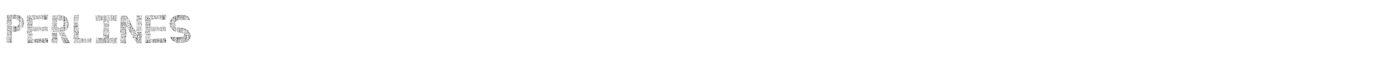 Sample characters Perlines Font
