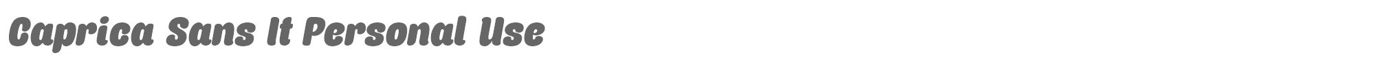 Sample characters Caprica Sans Font