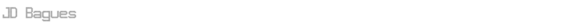 Sample characters JD Bagues Font