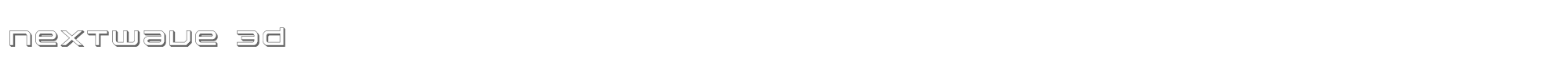 Nextwave nextwave3d.ttf font preview