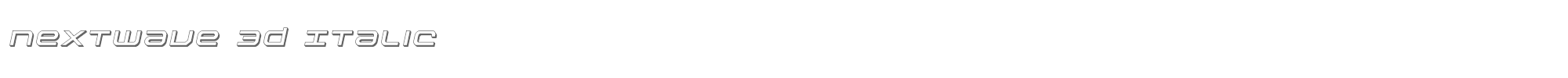 Nextwave nextwave3dital.ttf font preview