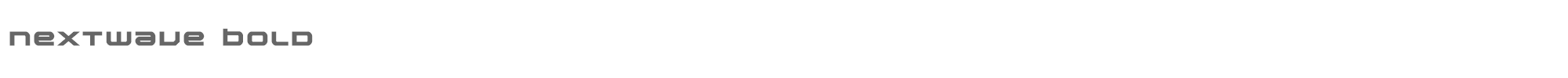 Nextwave nextwavebold.ttf font preview