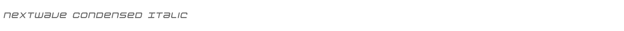 Nextwave nextwavecondital.ttf font preview
