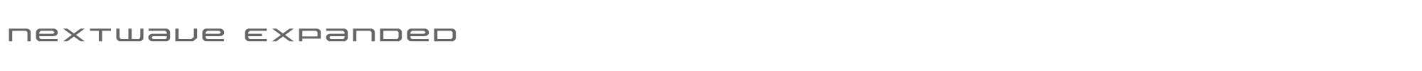 Nextwave nextwaveexpand.ttf font preview