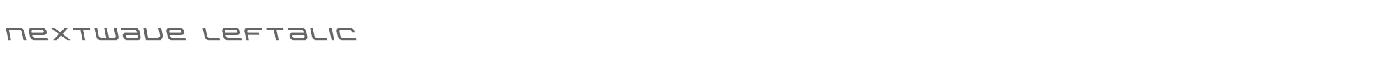 Nextwave nextwaveleft.ttf font preview