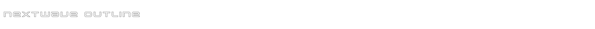 Nextwave nextwaveout.ttf font preview