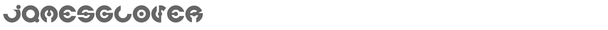 James Glover jamesglover.ttf font preview