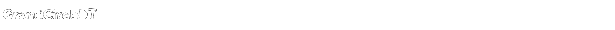 Grand Circle DT GrandCircleDT.ttf font preview