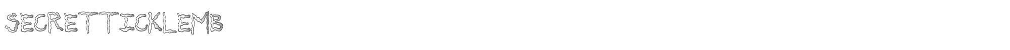 Secret Tickle MB SecretTickleMB.ttf font preview