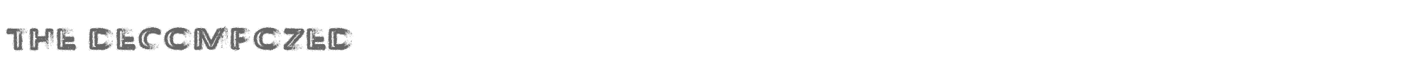 The Decompozed TheDecompozed-Regular.ttf font preview