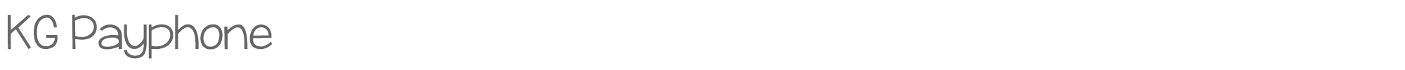 KG Payphone KGPayphone.ttf font preview