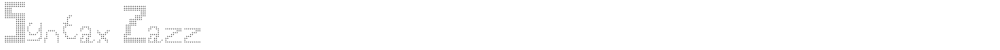 Sample characters Syntax Zazz Font
