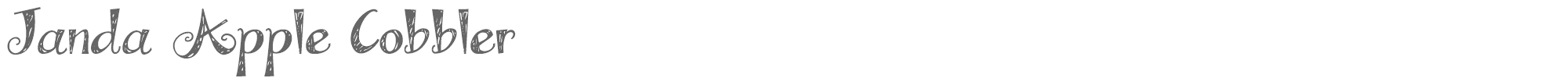 Janda Apple Cobbler JandaAppleCobbler.ttf font preview