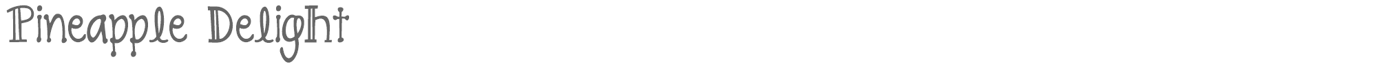 Pineapple Delight PineappleDelight.ttf font preview