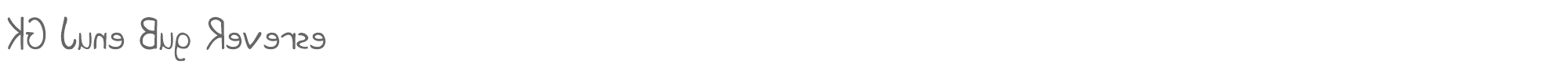 KG June Bug KGJuneBugReverse.ttf font preview