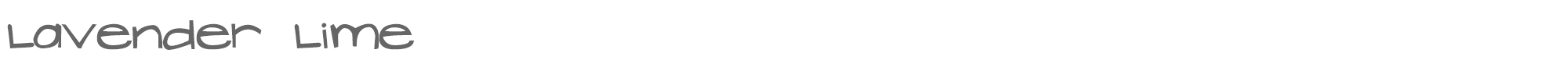 Lavender Lime LavenderLime.ttf font preview