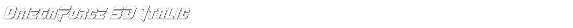 OmegaForce omegaforce3dital1_2.ttf font preview