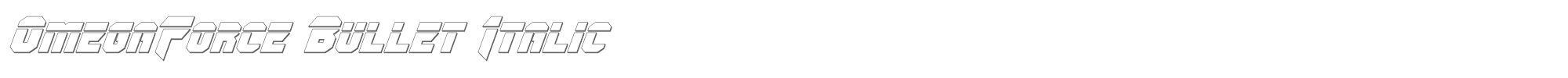 OmegaForce omegaforcebulletital1_2.ttf font preview