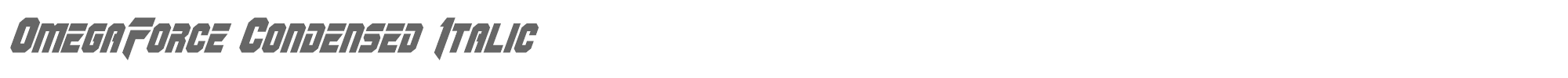 OmegaForce omegaforcecondital1_2.ttf font preview