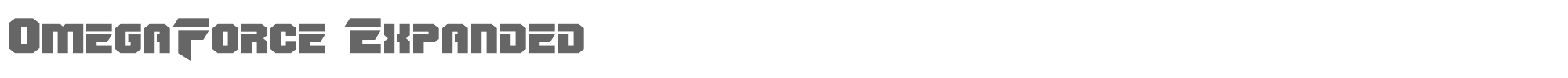OmegaForce omegaforceexpand1_2.ttf font preview