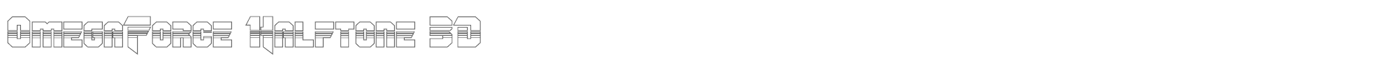 OmegaForce omegaforcehalf3d1_2.ttf font preview
