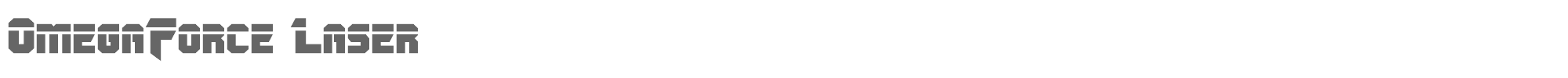 OmegaForce omegaforcelaser1_2.ttf font preview
