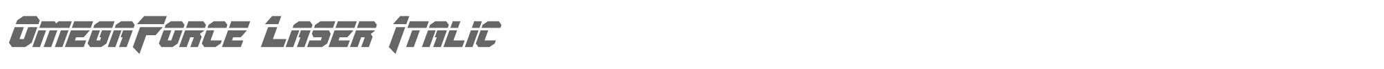 OmegaForce omegaforcelaserital1_2.ttf font preview