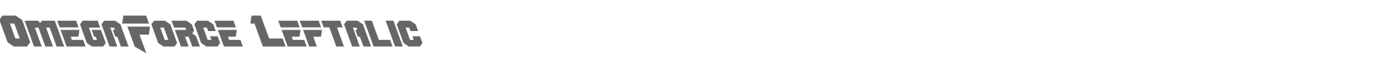 OmegaForce omegaforceleft1_2.ttf font preview