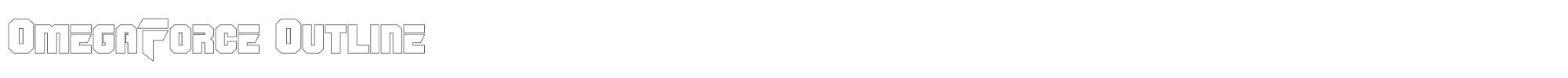 OmegaForce omegaforceout1_2.ttf font preview
