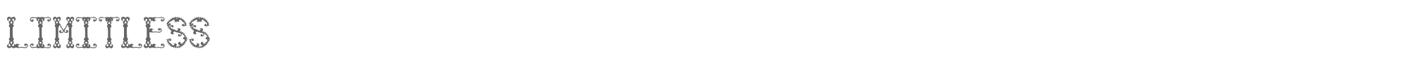 Sample characters Limitless Font