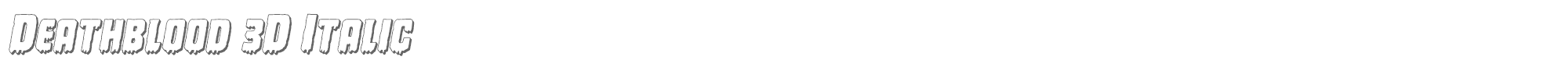 Deathblood deathblood3dital.ttf font preview