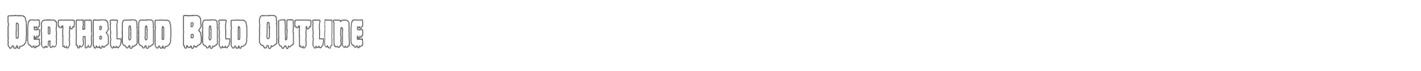 Deathblood deathbloodboldout.ttf font preview