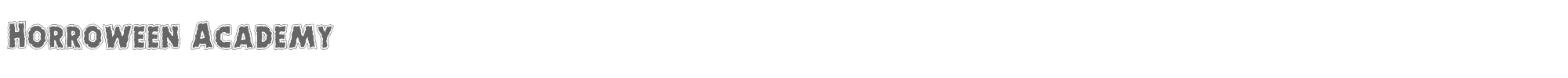 Horroween horroweenacad.ttf font preview