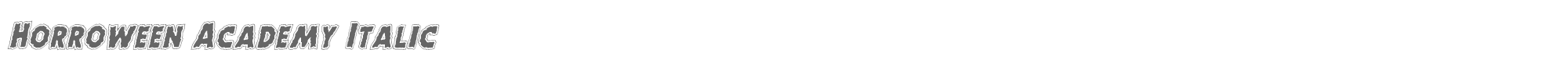 Horroween horroweenacadital.ttf font preview