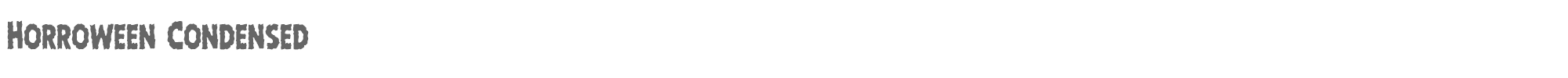 Horroween horroweencond.ttf font preview