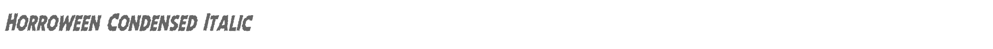 Horroween horroweencondital.ttf font preview