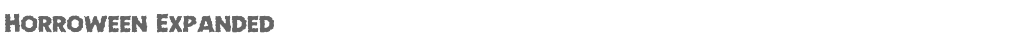 Horroween horroweenexpand.ttf font preview
