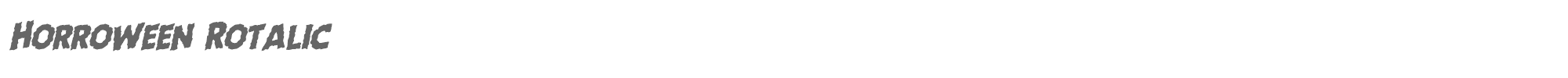 Horroween horroweenrotal.ttf font preview